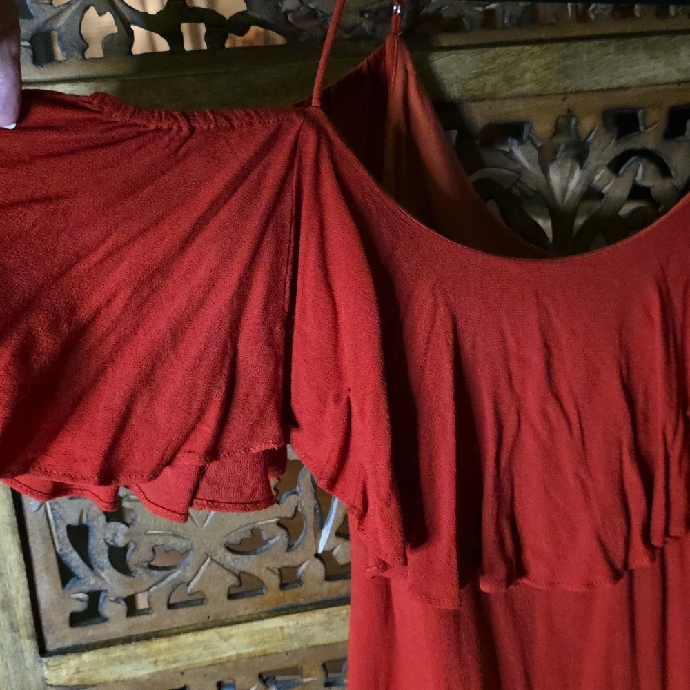 🌟 Lulu's Scarlet Ruffle Mini Dress - Picture 3 of 6